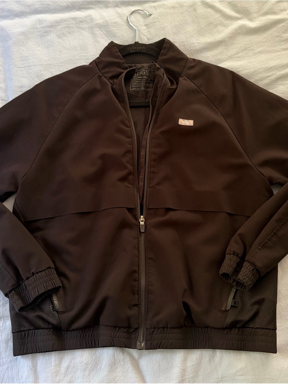 Figs Women's BLACK Small Scrub Jacket